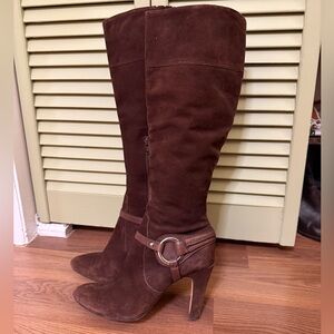Y2K ANTONIO MELANI Chocolate Suede Heeled Boots